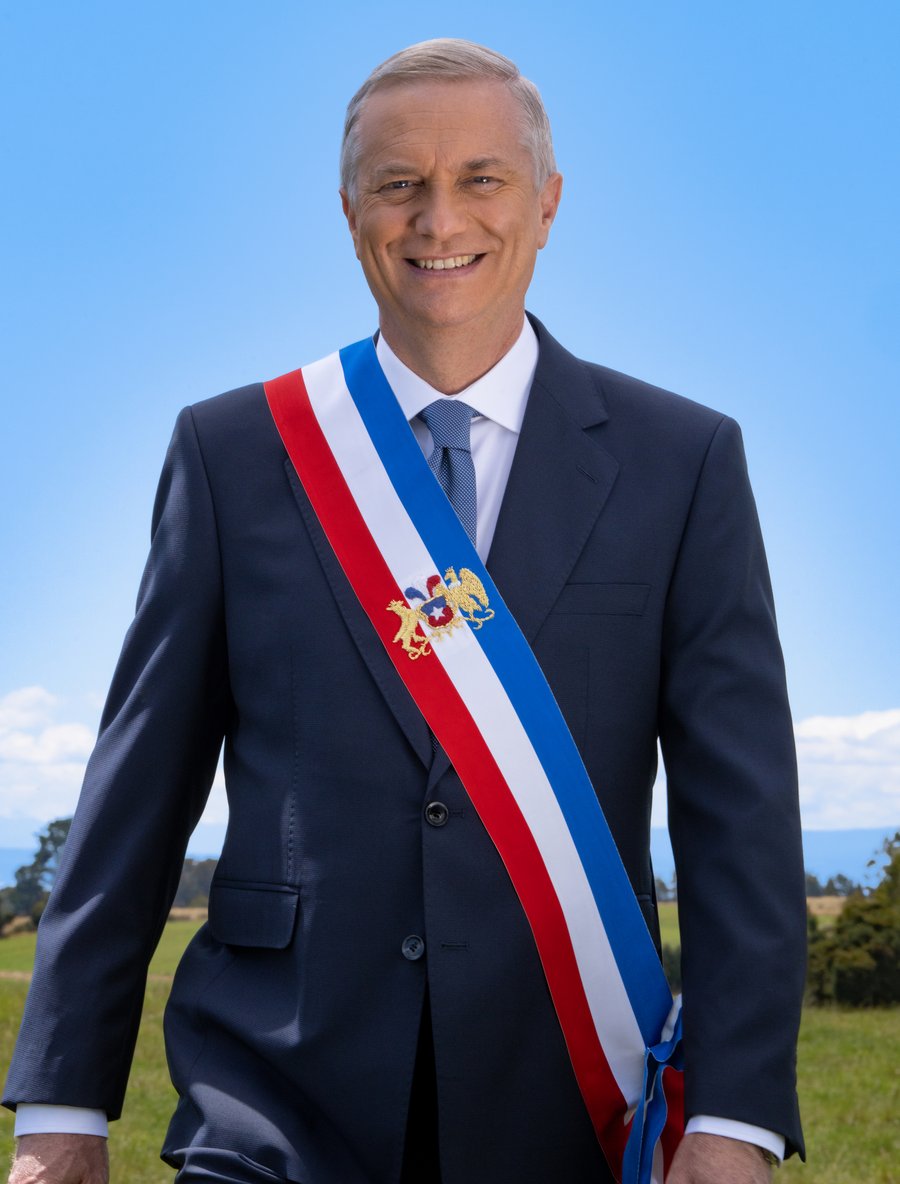 Retrato oficial del Presidente José Antonio Kast